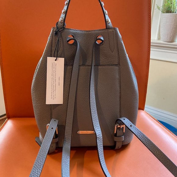 NEW Gray Rebecca Minkoff Blyth SM Backpack